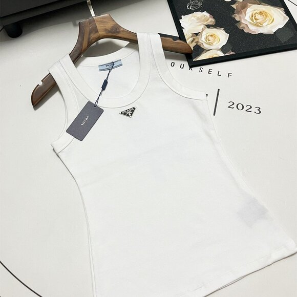 Prada White Women's Tank Top - Picture 1 of 5